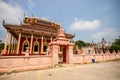 Wat Kaeo Phichit , Buddhist temple is pink color in Na Muang , Prachin Buri,ÃÂ Thailand